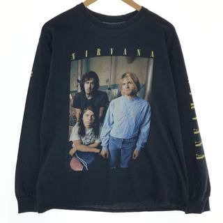 古着 NIRVANA ニルヴァ―ナ ロンT バンドTシャツ バンT メンズL /eaa448081(Tシャツ/カットソー(半袖/袖なし))