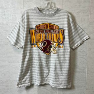 メイドインUSA　シングルステッチ　ビンテージ　NFLレッドスキンズ　メンズ古着(Tシャツ/カットソー(半袖/袖なし))