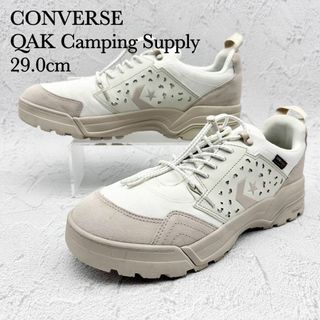 コンバース(CONVERSE)の【美品】コンバース QAK キャンピングサプライ ホワイト コーデュラ 撥水(スニーカー)