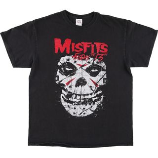 古着 00年代 デルタ DELTA THE MISFITS ミスフィッツ バンドTシャツ バンT メンズL /eaa454077(Tシャツ/カットソー(半袖/袖なし))