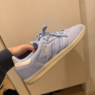 adidas サンバ　水色×ミルキーピンク　25.5cm(スニーカー)