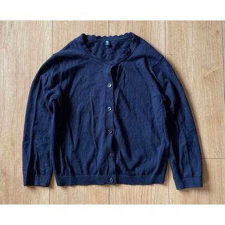 ユニクロ(UNIQLO)のUNIQLOユニクロ⭐︎カーディガン　紺　110(カーディガン)