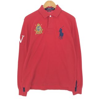 ラルフローレン(Ralph Lauren)の古着 ラルフローレン Ralph Lauren POLO RALPH LAUREN CUSTOM FIT ビッグポニー 長袖 ラガーシャツ メンズM /eaa440030(シャツ)