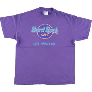 ヘインズ(Hanes)の古着 90年代 ヘインズ Hanes HARD ROCK CAFE ハードロックカフェ アドバタイジングTシャツ USA製 メンズL ヴィンテージ /eaa452309(Tシャツ/カットソー(半袖/袖なし))