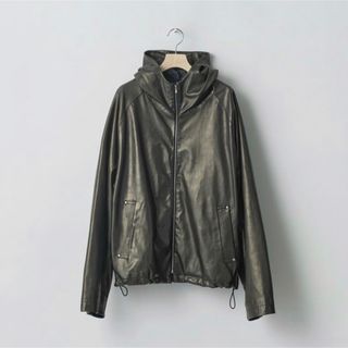 シュタイン(stein)のstein LEATHER HOODED SHORT JACKET(レザージャケット)