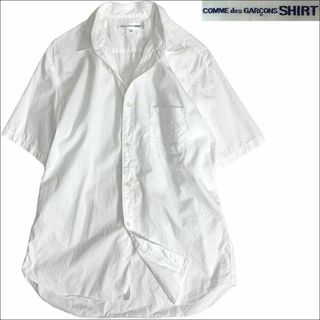 コムデギャルソンシャツ(COMME des GARCONS SHIRT)のJ6051 コムデギャルソンシャツ S14066プレーン半袖シャツ ホワイト L(シャツ)