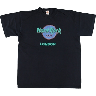 古着 90年代 HARD ROCK CAFE ハードロックカフェ アドバタイジングTシャツ 英国製 メンズL ヴィンテージ /eaa452335(Tシャツ/カットソー(半袖/袖なし))