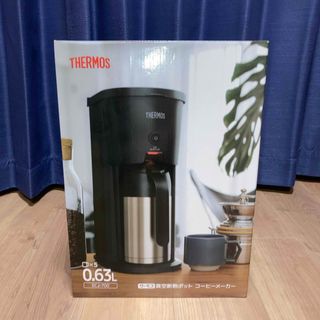 THERMOS - 真空断熱ポットコーヒーメーカー ECJ-700 ブラックレッド BK