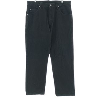 ラングラー(Wrangler)の古着 ラングラー Wrangler ブラックデニム ストレートデニムパンツ メンズw37 /eaa400231(デニム/ジーンズ)