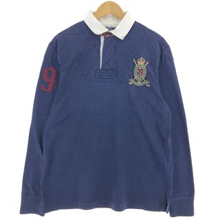 ラルフローレン(Ralph Lauren)の古着 ラルフローレン Ralph Lauren POLO by Ralph Lauren COSTOM FIT 長袖 ラガーシャツ メンズL /eaa440034(シャツ)