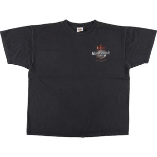 古着 90年代 HARD ROCK CAFE ハードロックカフェ アドバタイジングTシャツ メンズXL ヴィンテージ /eaa452338(Tシャツ/カットソー(半袖/袖なし))