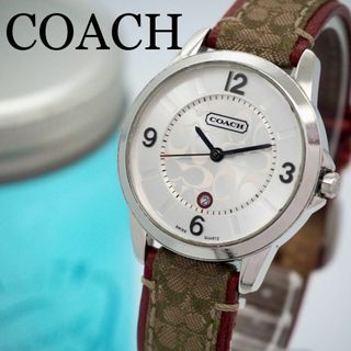 コーチ(COACH)の286 COACH コーチ レディース腕時計 シグネチャー デイト付き シルバー(腕時計)