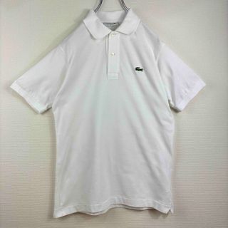 ラコステ(LACOSTE)のラコステ　LACOSTE ポロシャツ　フレンチ　ホワイト2 S 古着(ポロシャツ)