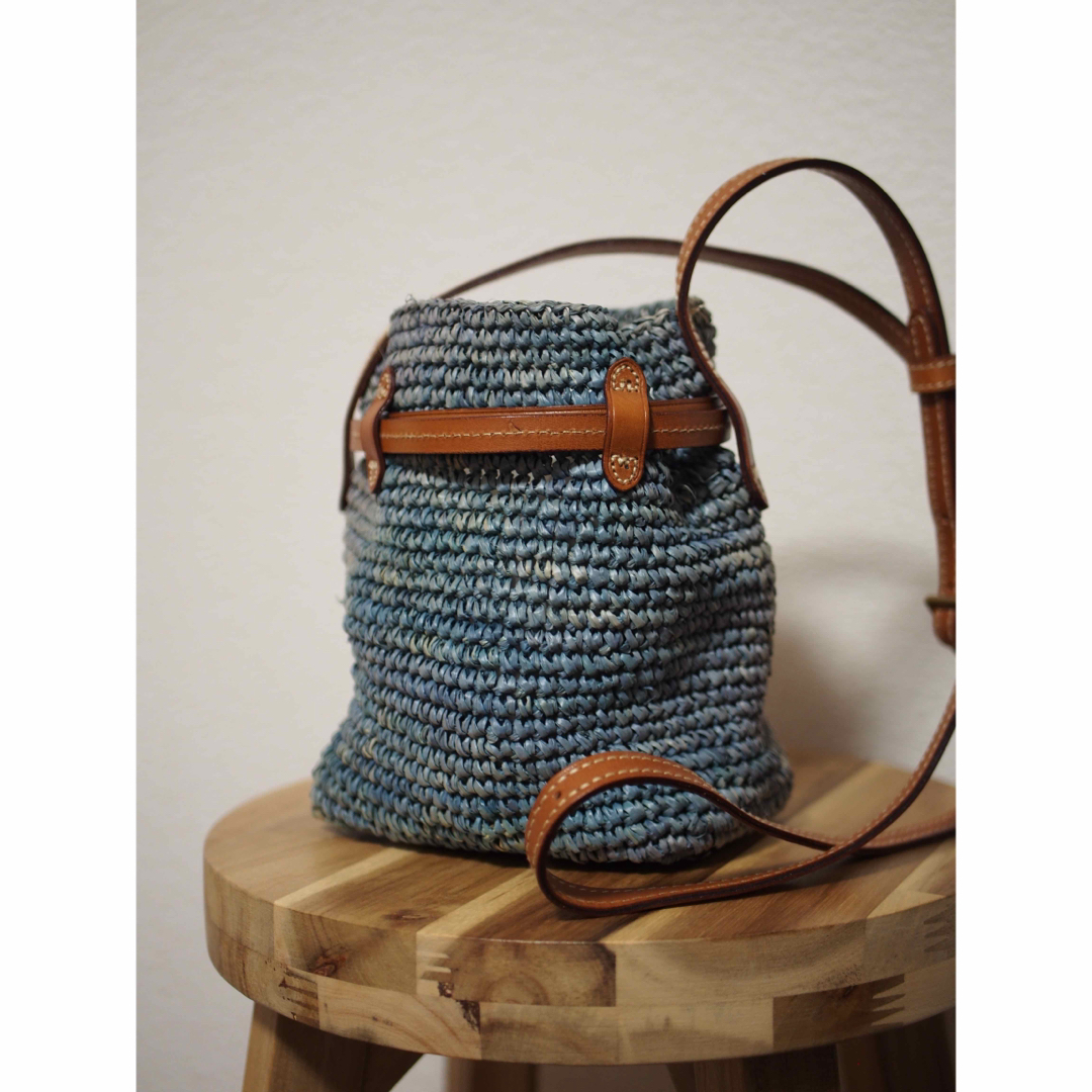【美品】RRL INDIGO RAFFIA SHOULDER BAG Indigo Shoulder Bag in Sand Faux Raffia | Showpo USA