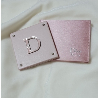 Christian Dior - Christian Dior　携帯　鏡　ケース付き　ノベルティ　２枚鏡