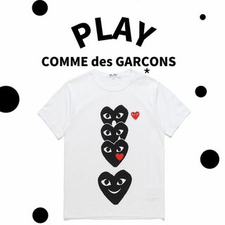 コムデギャルソン(COMME des GARCONS)のCOMME des GARCONS PLAY ハートTシャツ MサイズS(Tシャツ(半袖/袖なし))