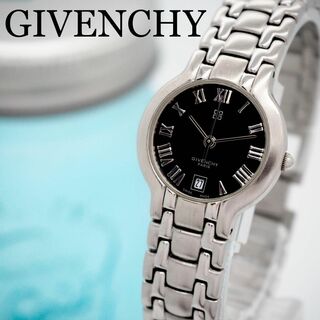 322【美品】GIVENCHY ジバンシー レディース腕時計 デイト　シルバー(腕時計)