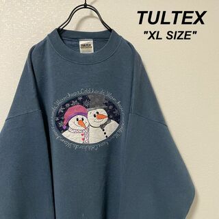 TULTEX/タルテックス スウェット 群青 刺繍 スノーマン ビッグサイズ(スウェット)