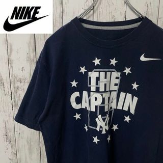 ナイキ(NIKE)のナイキ アメリカ古着 スウォッシュロゴプリント Tシャツ 紺 メンズ(Tシャツ/カットソー(半袖/袖なし))