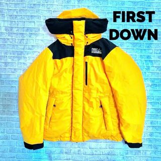 ファーストダウン(FIRST DOWN)の美品　FIRST DOWN ファーストダウン　イエロー　ダウンジャケット　別注(ダウンジャケット)