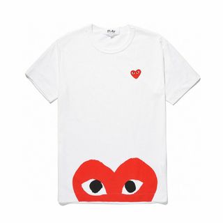 コムデギャルソン(COMME des GARCONS)のCOMME des GARCONS PLAY ハートTシャツ MサイズF(Tシャツ(半袖/袖なし))