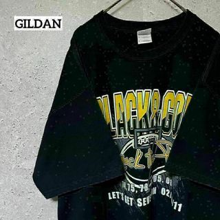 GILDAN ギルダン Tシャツ 半袖 アメフト ゆるだぼ XL(Tシャツ/カットソー(半袖/袖なし))