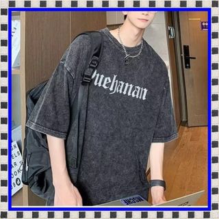 ★再入荷　オーバーサイズ　Tシャツ　ビッグロゴ　ヒップホップ　ユニセックス　(Tシャツ/カットソー(半袖/袖なし))