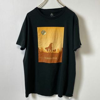 ディズニー　スターウオーズ　マンダロリアン　100％コットン半袖Ｔシャツ　古着(Tシャツ/カットソー(半袖/袖なし))