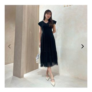 ハーリップトゥ(Her lip to)のherlipto Como Back Lace-Up Dress レースワンピ(ロングワンピース/マキシワンピース)