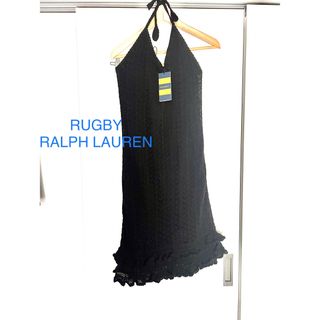 ラルフローレン(Ralph Lauren)の未着用　ラグビー　ラルフローレン　 ホルターネック　ニット編み　ワンピース(ひざ丈ワンピース)