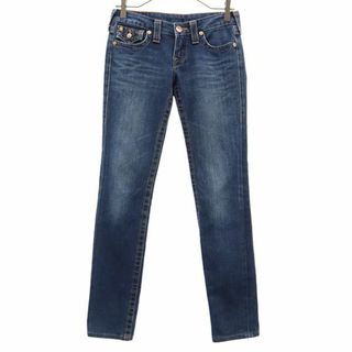 トゥルーレリジョン(True Religion)のトゥルーレリジョン スキニーデニムパンツ W25 ブルー TRUE RELIGION ジーパン レディース(デニム/ジーンズ)