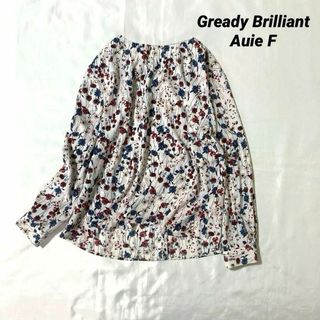 Gready Brilliant - 【美品】グレディブリリアン　Auie F ★フラワーギャザージョーゼットブラウス