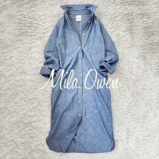 Mila Owen - 美品✨　Mila Owen　長袖　シャツワンピース　ロング　ダンガリー　*226