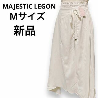 マジェスティックレゴン(MAJESTIC LEGON)のマジェスティックレゴン シフォン生地 シアー素材 ロングワンピース ウェストゴム(ロングスカート)