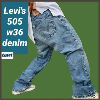 リーバイス(Levi's)の206)リーバイス505ワイドストレートデニムパンツジーンズジーパンw36バギー(デニム/ジーンズ)