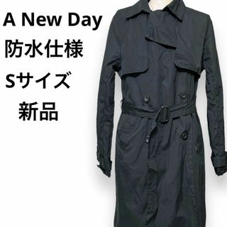 インポートアンドセレクト(Import & Select)の新品 A New Day トレンチコート 防水仕様 レインコート ロング 黒色(トレンチコート)