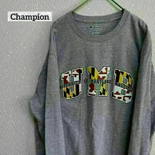 チャンピオン(Champion)のChampion チャンピオン ロンT カレッジロゴ USA L(Tシャツ/カットソー(七分/長袖))