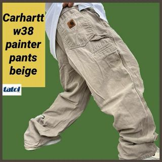 カーハート(carhartt)の208)カーハートルーズフィットペインターパンツワークパンツw38ベージュGKH(その他)