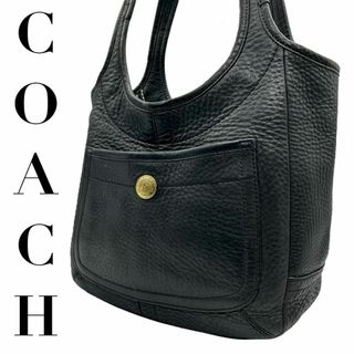 コーチ(COACH)のCOACH コーチ　s14 肩掛け　11615 レザー　ハンドバッグ　ブラック(ハンドバッグ)