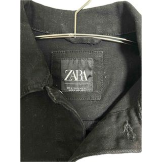 ザラ(ZARA)のZARA ブラックデニムジャケット(Gジャン/デニムジャケット)