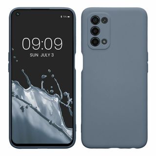 【色:ブルーグレー】kwmobile スマホケース 対応: Oppo A74 ((その他)