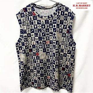 HOLLYWOOD RANCH MARKET - 【超美品】BLUEBLUE購入ハリウッドランチマーケットHRM市松模様Tシャツ