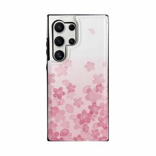 【数量限定】Samsung S24 Ultra ケース ピンク さくら 桜柄 花(その他)