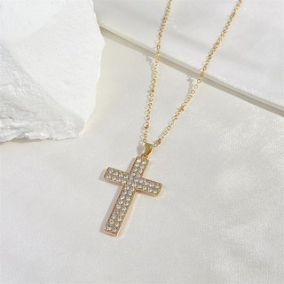 【お洒落】ネックレス ゴールド  チェーン おとなっぽい きれいめ 十字架(ネックレス)