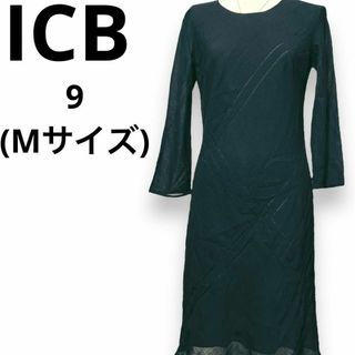 アイシービー(ICB)のICB 透け感ワンピース 長袖ワンピース おしゃれ かわいい シアー フォーマル(ひざ丈ワンピース)