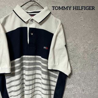 トミーヒルフィガー(TOMMY HILFIGER)のTOMMY HILFIGER トミーヒルフィガー スポーツ ポロシャツ L(ポロシャツ)