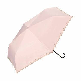 【色: ピンク】【2023年】Wpc. 日傘 遮光星柄スカラップ ミニ ピンク (その他)
