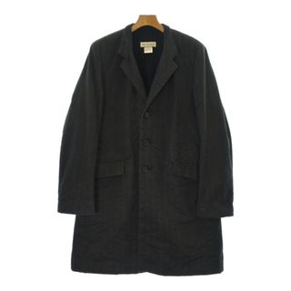 ドリスヴァンノッテン(DRIES VAN NOTEN)のDRIES VAN NOTEN ステンカラーコート 48(L位) 黒 【古着】【中古】(ステンカラーコート)