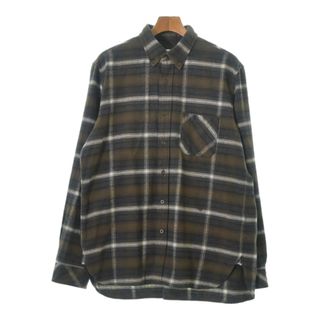 ノンネイティブ(nonnative)のnonnative カジュアルシャツ 3(L位) 茶x白(チェック) 【古着】【中古】(シャツ)