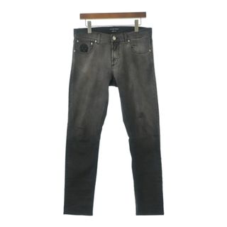 アレキサンダーマックイーン(Alexander McQueen)のALEXANDER MCQUEEN デニムパンツ 48(L位) 黒(デニム) 【古着】【中古】(デニム/ジーンズ)